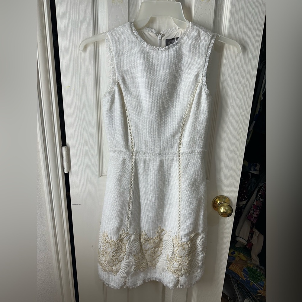 White/Cream Embroidered Dress
